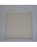 Houhouliarika: Μαξιλάρι καρέκλας με φερμουάρ, εκρού