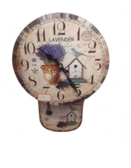 Ρολόι τοίχου με εκκρεμές, σχ. Λεβάντα UK682