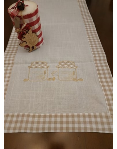 Runner με φάσα, 2219 beige