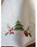 Χριστουγεννιάτικο Τραπεζομάντιλο με κέντημα, Έλατο