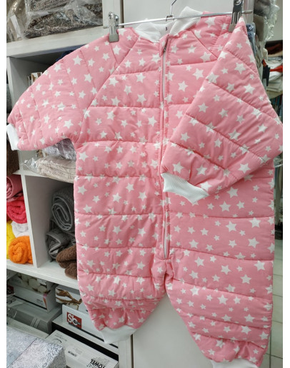 Houhouliarika: Υπνόσακος με πόδια Νο2, σχ. Αστέρι ροζ