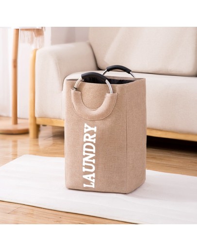 Υφασμάτινο καλάθι απλύτων, ΜΒ 602 μπεζ