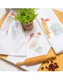 Borea: Ποτηρόπανα, σετ 3 τεμ., Kitchen