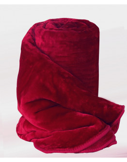 Mclinen: Κουβέρτα βελουτέ, υπέρδιπλη, κόκκινη