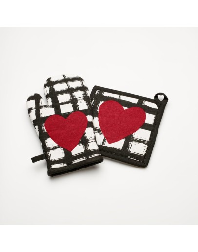 Salonica: Σετ γάντι-πιάστρα, Καρδούλα