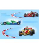 Salonica: Σετ σεντόνια μονά με λάστιχο, σχ. Formula 1