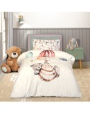 GREENWICH POLO CLUB JUNIOR ΚΟΥΒΕΡΤΑ FLEECE 8850 CREAM, TAUPE, TERACOTTA