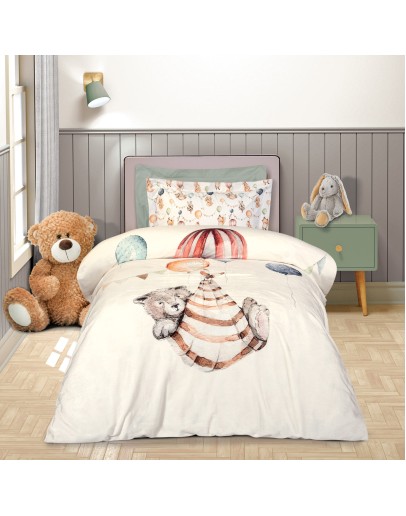 GREENWICH POLO CLUB JUNIOR ΚΟΥΒΕΡΤΑ FLEECE 8850 CREAM, TAUPE, TERACOTTA