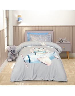 GREENWICH POLO CLUB JUNIOR ΚΟΥΒΕΡΤΑ FLEECE 8851 BLUE, GREY