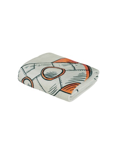 DAS BABY ΚΟΥΒΕΡΤΑ FLEECE ΚΟΥΝΙΑΣ FUN 4912 BLUE, GREY, ORANGE