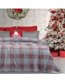 DAS HOME ΚΟΥΒΕΡΤΑ FLEECE 220Χ240 1362 GREY, RED