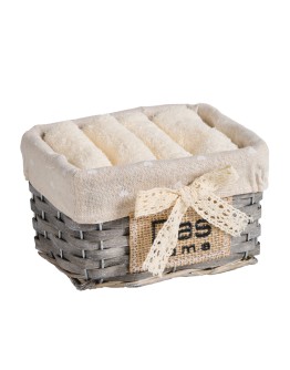 DAS HOME ΣΕΤ ΠΕΤΣΕΤΕΣ 4ΤΕΜΑΧΙΩΝ SOFT 4000 ECRU