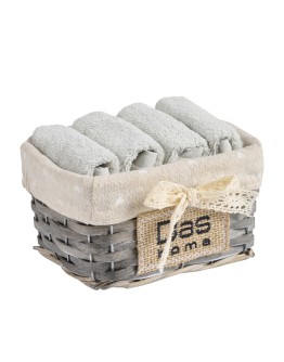 DAS HOME ΣΕΤ ΠΕΤΣΕΤΕΣ 4ΤΕΜΑΧΙΩΝ SOFT 4002 LIGHT GREEN