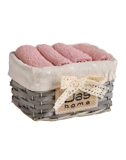 DAS HOME ΣΕΤ ΠΕΤΣΕΤΕΣ 4ΤΕΜΑΧΙΩΝ SOFT 4003 NUDE