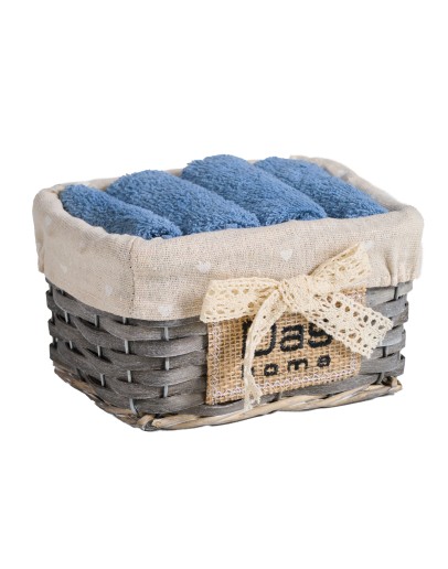 DAS HOME ΣΕΤ ΠΕΤΣΕΤΕΣ 4ΤΕΜΑΧΙΩΝ SOFT 4004 BLUE