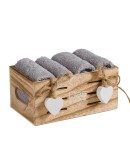 DAS HOME ΣΕΤ ΠΕΤΣΕΤΕΣ 4ΤΕΜΑΧΙΩΝ SOFT 4005 GREY