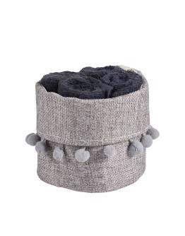 DAS HOME ΣΕΤ ΠΕΤΣΕΤΕΣ 4ΤΕΜΑΧΙΩΝ SOFT 4011 BLACK