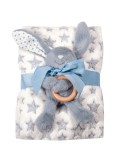 GREENWICH POLO CLUB ΚΟΥΒΕΡΤΑ FLEECE ΑΓΚΑΛΙΑΣ ESSENTIAL 8844 BLUE, WHITE