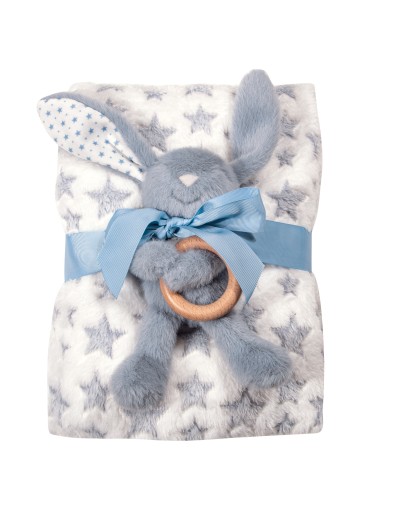 GREENWICH POLO CLUB ΚΟΥΒΕΡΤΑ FLEECE ΑΓΚΑΛΙΑΣ ESSENTIAL 8844 BLUE, WHITE