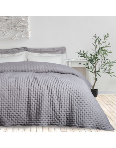 DAS HOME ΚΟΥΒΕΡΛΙ ΥΠΕΡΔΙΠΛΟ HAPPY 9630 GREY