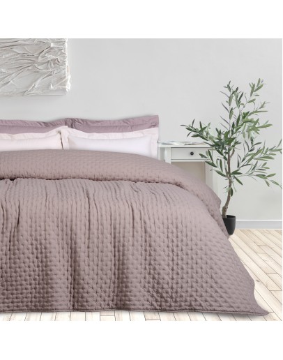 DAS HOME ΚΟΥΒΕΡΛΙ ΥΠΕΡΔΙΠΛΟ HAPPY 9628 DARK TAUPE