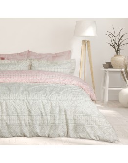 DAS HOME ΣΕΤ ΣΕΝΤΟΝΙΑ KING HAPPY 9674 GREY, ROSE