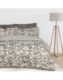 DAS HOME ΣΕΤ ΣΕΝΤΟΝΙΑ KING HAPPY 9677 BLACK, TAUPE