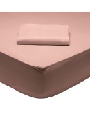 DAS HOME ΣΕΝΤΟΝΙ ΜΟΝΟ ΜΕ ΛΑΣΤΙΧΟ 100*200+35 SALMON 1011 SALMON