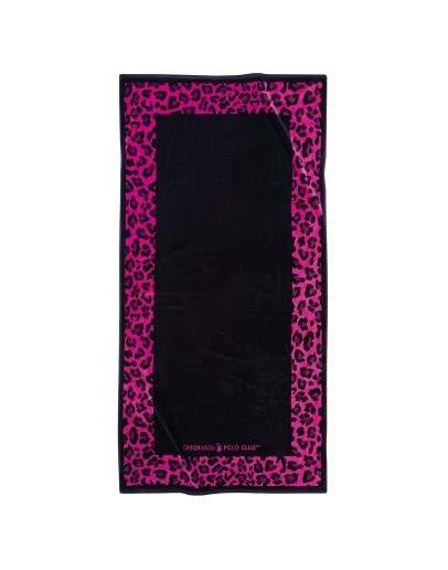 GREENWICH POLO CLUB ΠΕΤΣΕΤΑ ΘΑΛΑΣΣΗΣ 90Χ180 ESSENTIAL 3863 BLACK, FUSCHIA