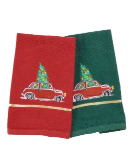 DAS HOME CHRISTMAS ΠΟΤΗΡΟΠΑΝΑ ΣΕΤ 2ΤΜΧ 30X50 0812 GREEN, RED