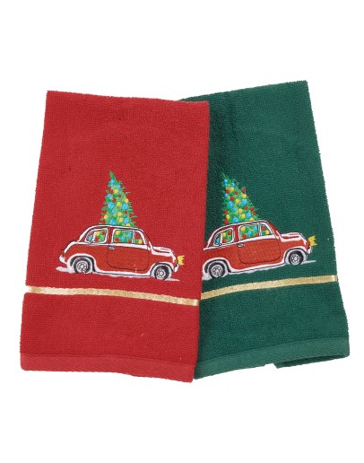 DAS HOME CHRISTMAS ΠΟΤΗΡΟΠΑΝΑ ΣΕΤ 2ΤΜΧ 30X50 0812 GREEN, RED