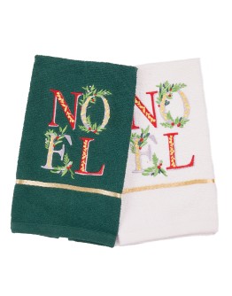 DAS HOME CHRISTMAS ΠΟΤΗΡΟΠΑΝΑ ΣΕΤ 2ΤΜΧ 30X50 0814 GREEN, WHITE