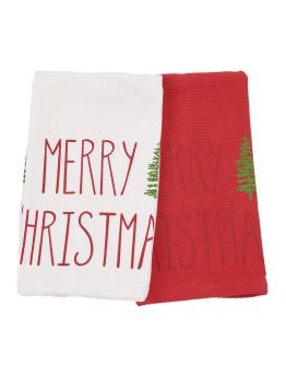 DAS HOME CHRISTMAS ΠΟΤΗΡΟΠΑΝΑ ΣΕΤ 2ΤΜΧ 30X50 0816 RED, WHITE