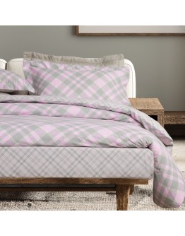 DAS HOME ΣΕΤ ΣΕΝΤΟΝΙΑ ΥΠΕΡΔΙΠΛΑ ΜΕ ΛΑΣΤΙΧΟ CASUAL 5436 MINT, PINK