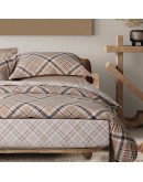 DAS HOME ΣΕΤ ΠΑΠΛΩΜΑΤΟΘΗΚΗ ΥΠΕΡΔΙΠΛΗ CASUAL 5435 BEIGE, BLACK