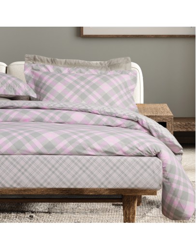 DAS HOME ΣΕΤ ΠΑΠΛΩΜΑΤΟΘΗΚΗ ΥΠΕΡΔΙΠΛΗ CASUAL 5436 MINT, PINK