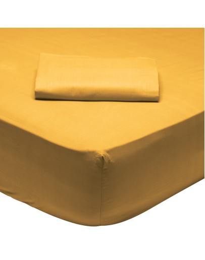 DAS HOME ΣΕΝΤΟΝΙ KING ΜΕ ΛΑΣΤΙΧΟ 180*200+35 MUSTARD 1019 MUSTARD