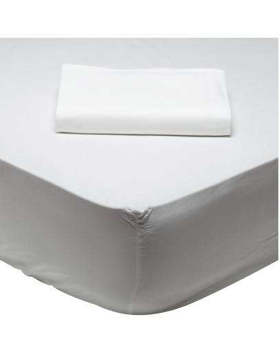 DAS HOME ΣΕΝΤΟΝΙ KING ΜΕ ΛΑΣΤΙΧΟ 180*200+35 ARTIC WHITE 1001 ARTIC WHITE