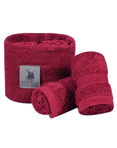 GREENWICH POLO CLUB ΣΕΤ ΠΕΤΣΕΤΕΣ 4 ΤΕΜΑΧΙΩΝ ESSENTIAL 4109 BORDEAUX