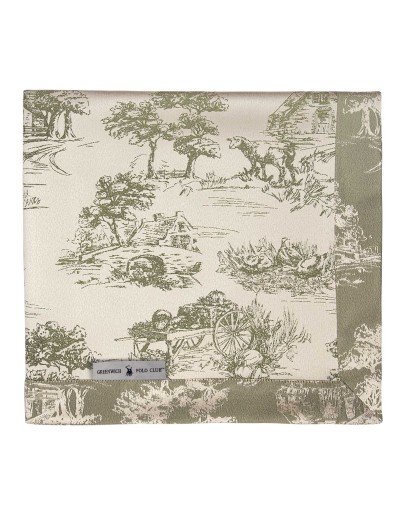 GREENWICH POLO CLUB ΤΡΑΠΕΖΟΜΑΝΤΗΛΟ 170Χ300 ESSENTIAL 3015 ECRU, OLIVE