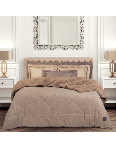 GREENWICH POLO CLUB ΚΟΥΒΕΡΤΟΠΑΠΛΩΜΑ KING SHERPA ESSENTIAL 4437 TAUPE