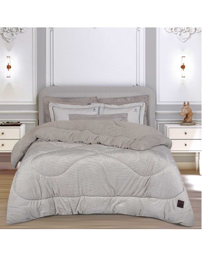 GREENWICH POLO CLUB ΚΟΥΒΕΡΤΟΠΑΠΛΩΜΑ ΥΠΕΡΔΙΠΛΟ ESSENTIAL 3955 ICE GREY