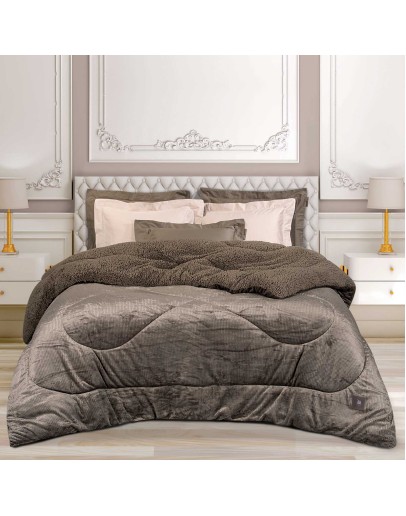 GREENWICH POLO CLUB ΚΟΥΒΕΡΤΟΠΑΠΛΩΜΑ ΥΠΕΡΔΙΠΛΟ ESSENTIAL 3958 TAUPE