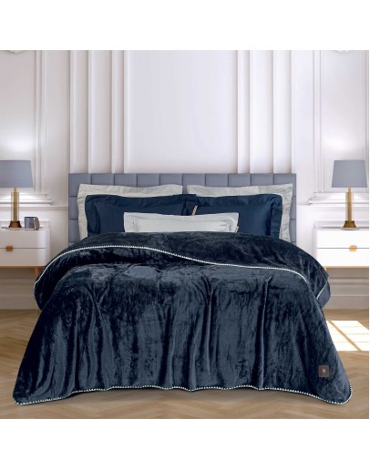 GREENWICH POLO CLUB ΚΟΥΒΕΡΤΑ FLEECE 220X240 ESSENTIAL 4442 ROYAL BLUE