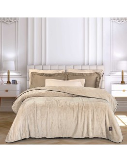 GREENWICH POLO CLUB ΚΟΥΒΕΡΤΑ FLEECE 220X240 ESSENTIAL 4438 BEIGE