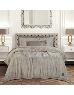 GREENWICH POLO CLUB ΚΟΥΒΕΡΤΑ VELOUR KING ESSENTIAL 3972 TAUPE