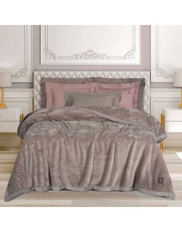 GREENWICH POLO CLUB ΚΟΥΒΕΡΤΑ VELOUR KING ESSENTIAL 3973 DUSTY LILAC