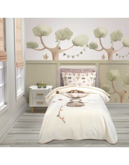 GREENWICH POLO CLUB ΚΟΥΒΕΡΤΑ VELOUR JUNIOR ESSENTIAL 8860 TAUPE