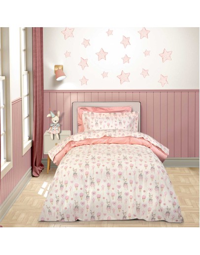 GREENWICH POLO CLUB ΣΕΤ ΣΕΝΤΟΝΙΑ ΜΟΝΑ ESSENTIAL 8859 IVORY, PINK