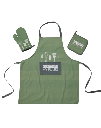 DAS HOME ΣΕΤ ΚΟΥΖΙΝΑΣ 3ΤΜΧ 0863 DARK MINT